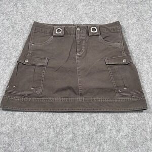 Athleta Brown Take A Hike Activewear Mini Cargo Hiking Skirt Women's Size 6